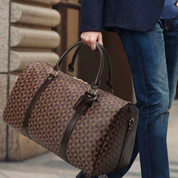 Katrine Dahl | Premium rejsetaske med geometrisk print til kvinder og mænd