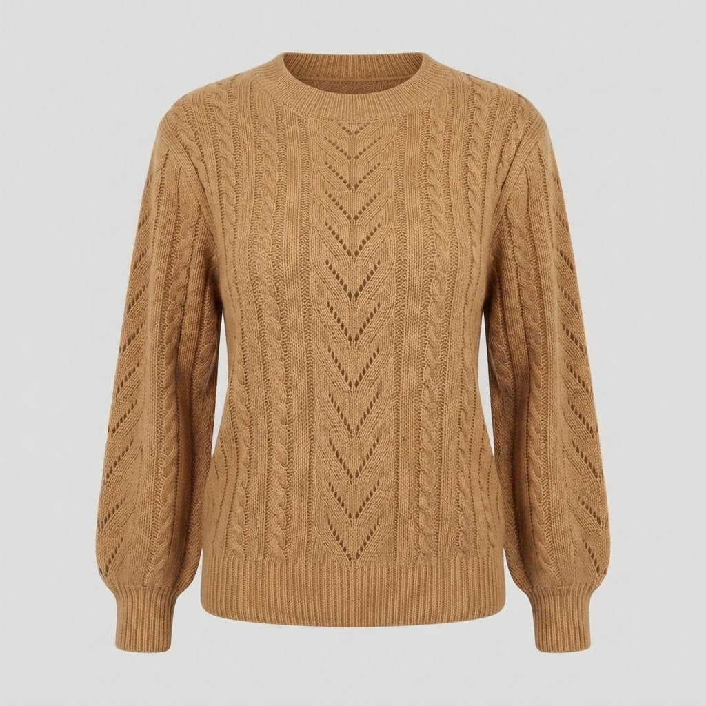 Nora Jørgensen | Cable-Knit Textured Sweater
