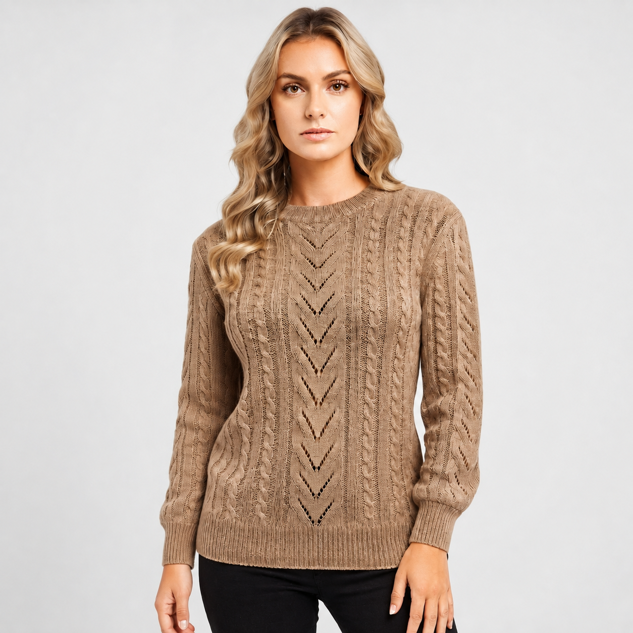 Nora Jørgensen | Cable-Knit Textured Sweater