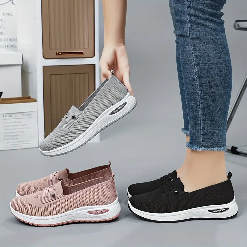 Léa Montclair | Komfortable slip-on sneakers til kvinder i åndbart mesh