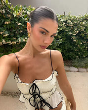Giulia Moreau | Boheme sommersæt med crop top og maxinederdel