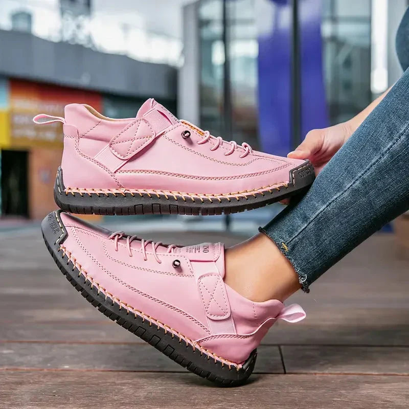 Signe Frost | Sneakers i struktureret læder til kvinder