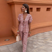 Priya Castellani | Midi-jumpsuit i blomsterprint til kvinder