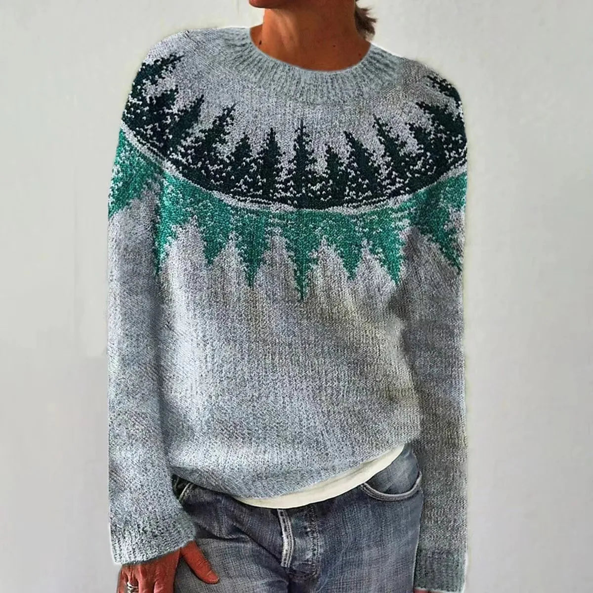 Élise Dupont | Strikpullover med retro mønster