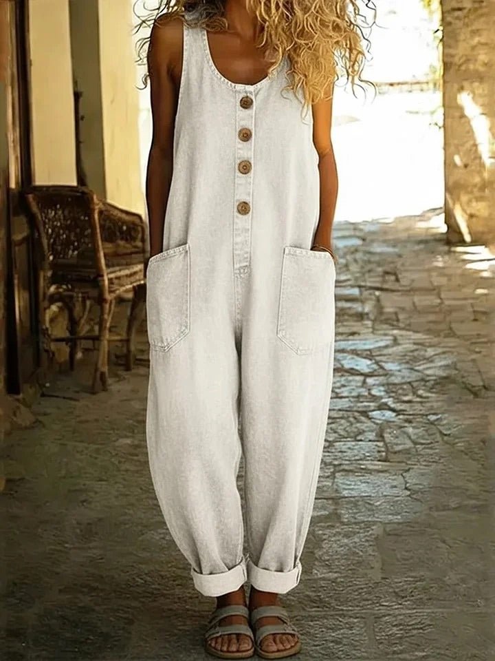 Signe Mortensen | Afslappet denim dungaree-jumpsuit til kvinder