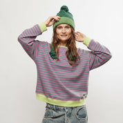 Selma Vinter | Striped Sweater with Round Neck