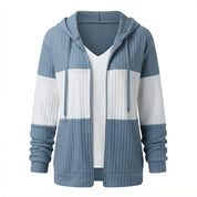 Solveig Kragh | Structured Colour-Block Hooded Jacket