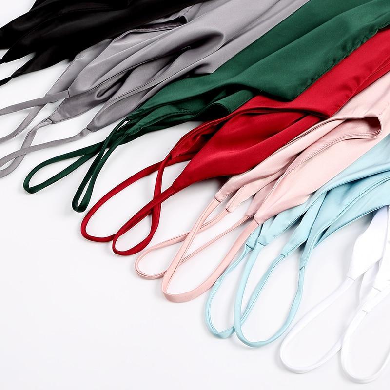Natalie Sorento | Elegant Satintop med Spaghetti-strop