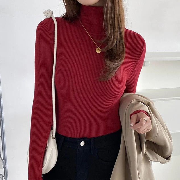 Mette Aagaard | Ribbed turtleneck sweater for women
