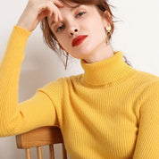 Mette Aagaard | Ribbed turtleneck sweater for women