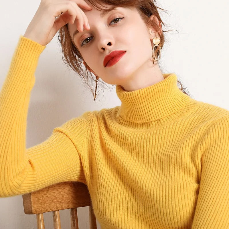 Mette Aagaard | Ribbed turtleneck sweater for women