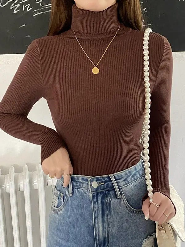 Mette Aagaard | Ribbed turtleneck sweater for women