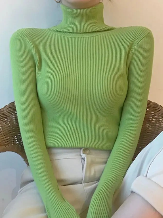 Mette Aagaard | Ribbed turtleneck sweater for women