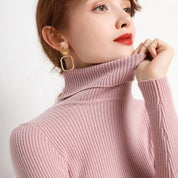 Mette Aagaard | Ribbed turtleneck sweater for women