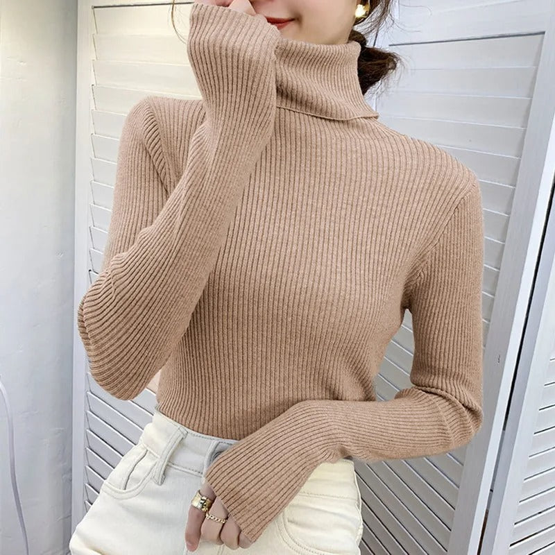 Mette Aagaard | Ribbed turtleneck sweater for women