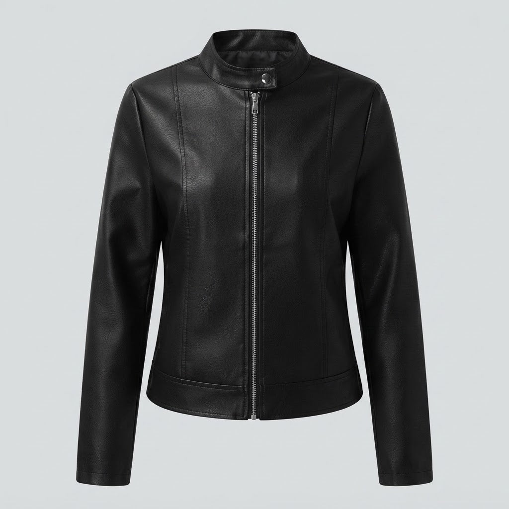 Vera Lindqvist | Cropped Leather Jacket for Women