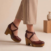 Valentina Ricci | Platform hæle med elegant blokhæl