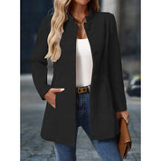 Ida Falck | Eleganter Mantel mit Stehkragen in Creme