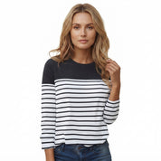 Yrsa Ege | Striped Blouse with Long Sleeves